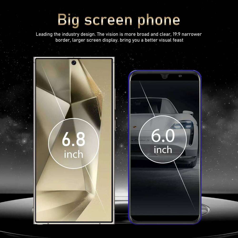 Cell Phones Cell Phones S25 Pro,Smartphone Android,6.8 Inch,8+256Gb Rom,Dual Sim,Mobile Phone,Google Play Store,24+48Mp,6000Mah,Celulares