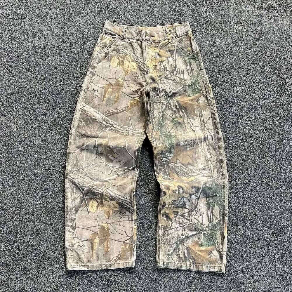Y2K Strtwear Pants Vintage Camouflage Wide Leg Jeans Retro Baggy Hip Hop Denim for Men Women L2510107B1F