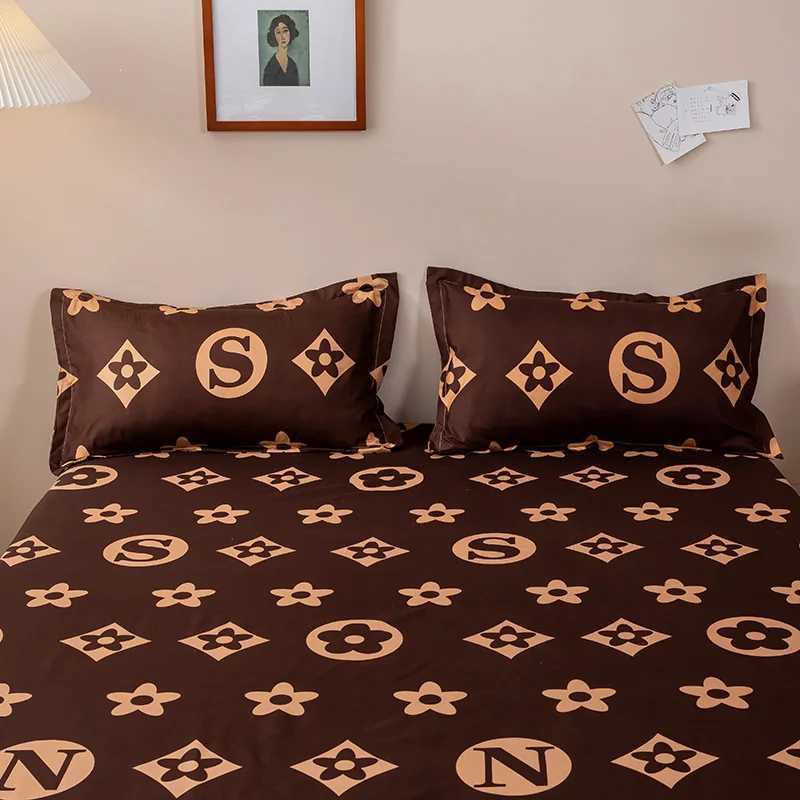 Luxury Flower Bed Sheet +lowcase Mattress Covers Designer Fitted Sheet Sets With Elastic G250822
