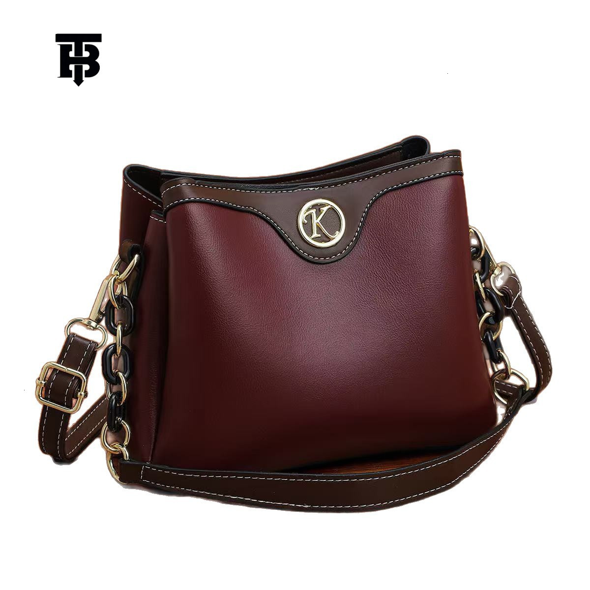 TB BHULAMTE Women's Luxury Designer Bucket Bag New Urban Simple Small Square Bag Large Capacity Fashion Korean Version Single Shoulder Crossbody 