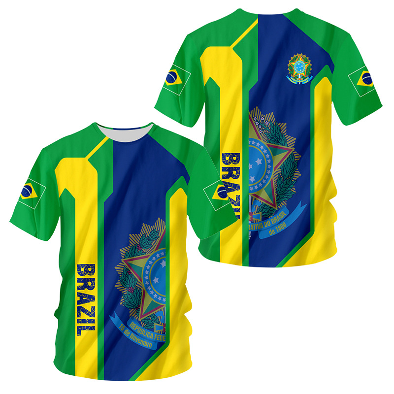 Brazil Fans' jersey Lightweight Breathable Soccer T-Shirt