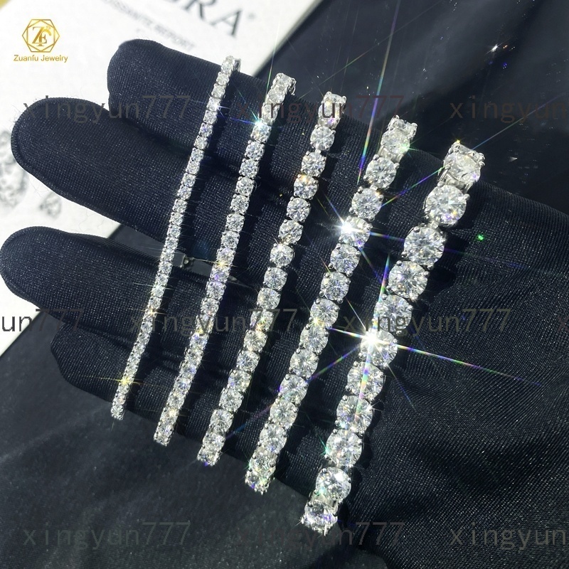 14k Tennis Chain Lab Diamond Igi Certified Laboratory Diamond Chain 3mm Lab Grown Diamond TennisMoissanite