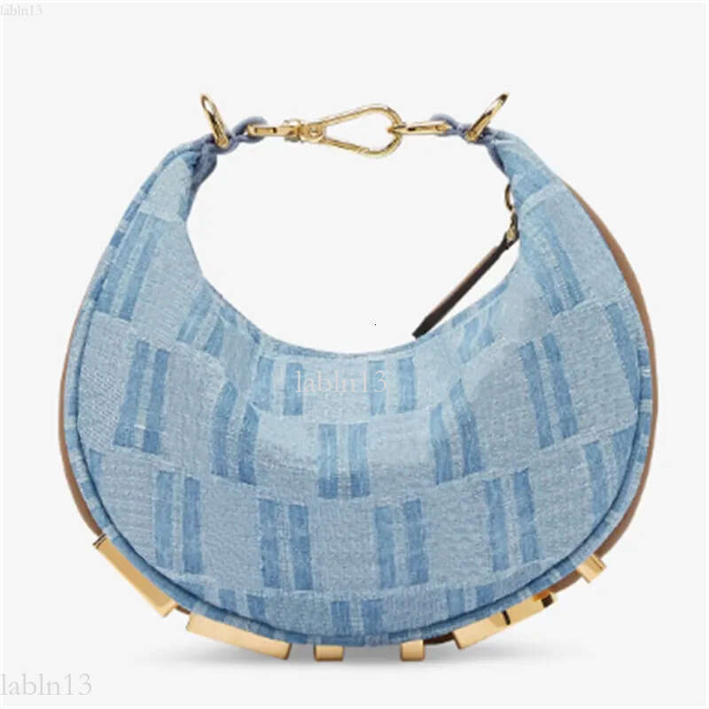 Evening Bags FF armpit mini half moon handbag Leather tote women men Designer purse Vintage loop crossbody Clutch cleo bags Evening crescent Shoulder bag a90