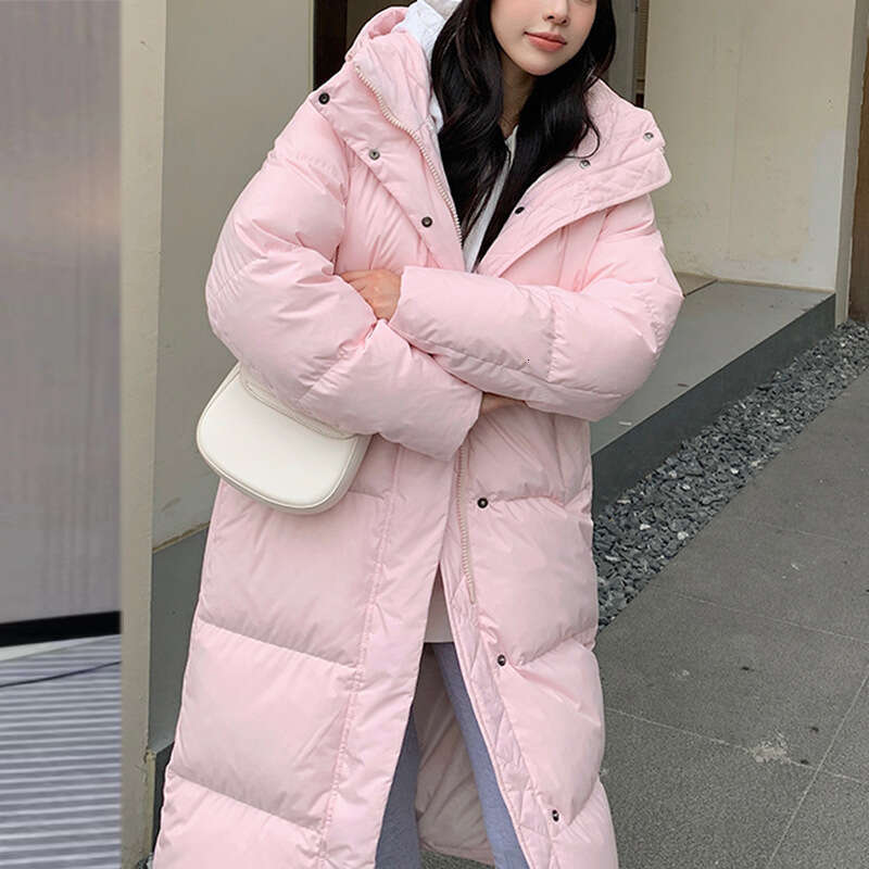 Mid-Length for Women, High-End Duck Down, 2024 Winter New Fashion Women's Down Jacket HD
