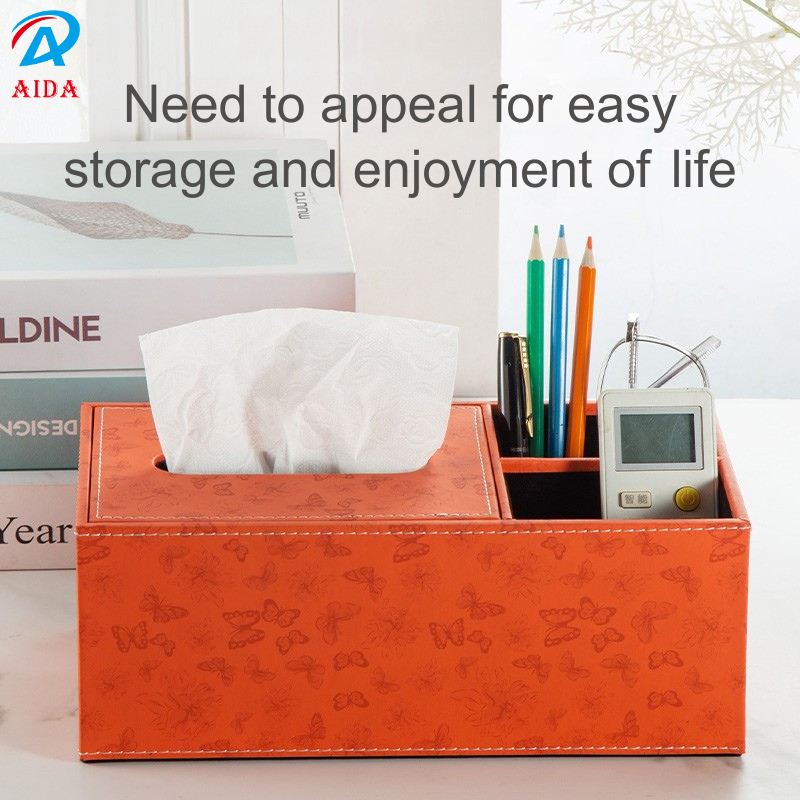 Creative Customizable Leather Paper Towel Holder for Cars - Premium Design