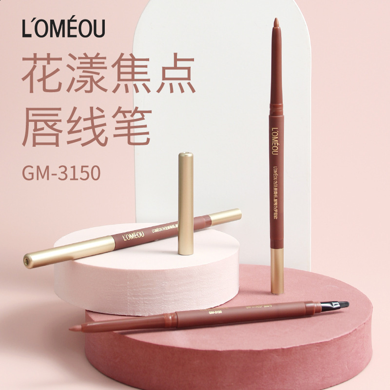 Smooth matte contour lipliner waterproof durable fadeless non stick cup liquid lipstick pencil lipstick cosmetics 240711