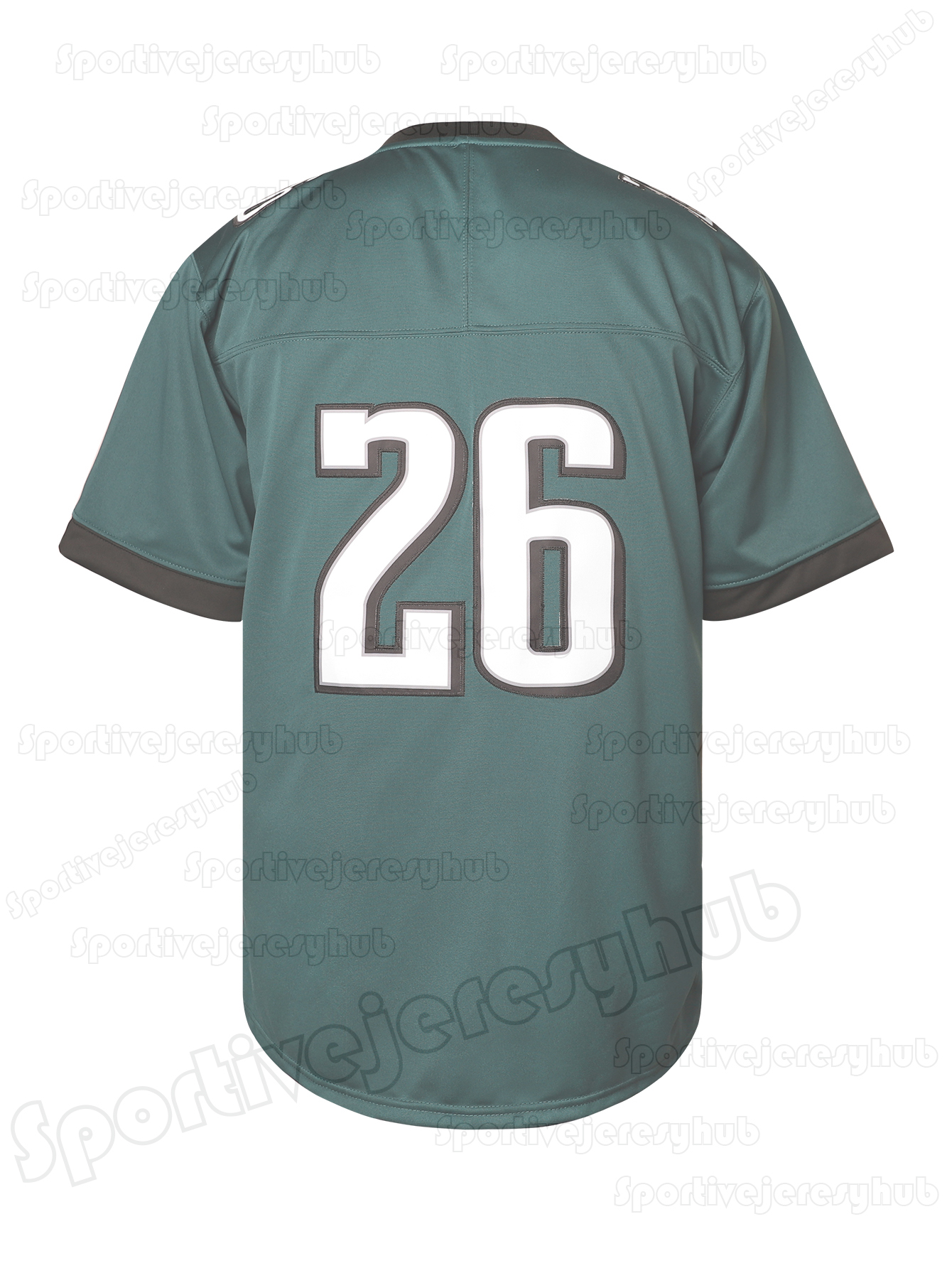 26 Saquon Barkley 2025 Green Football Jersey 33 Cooper DeJean Jalen Hurts Brown Smith Carter Granson Ojulari Dotson Dillon Green Custom Embroidered De