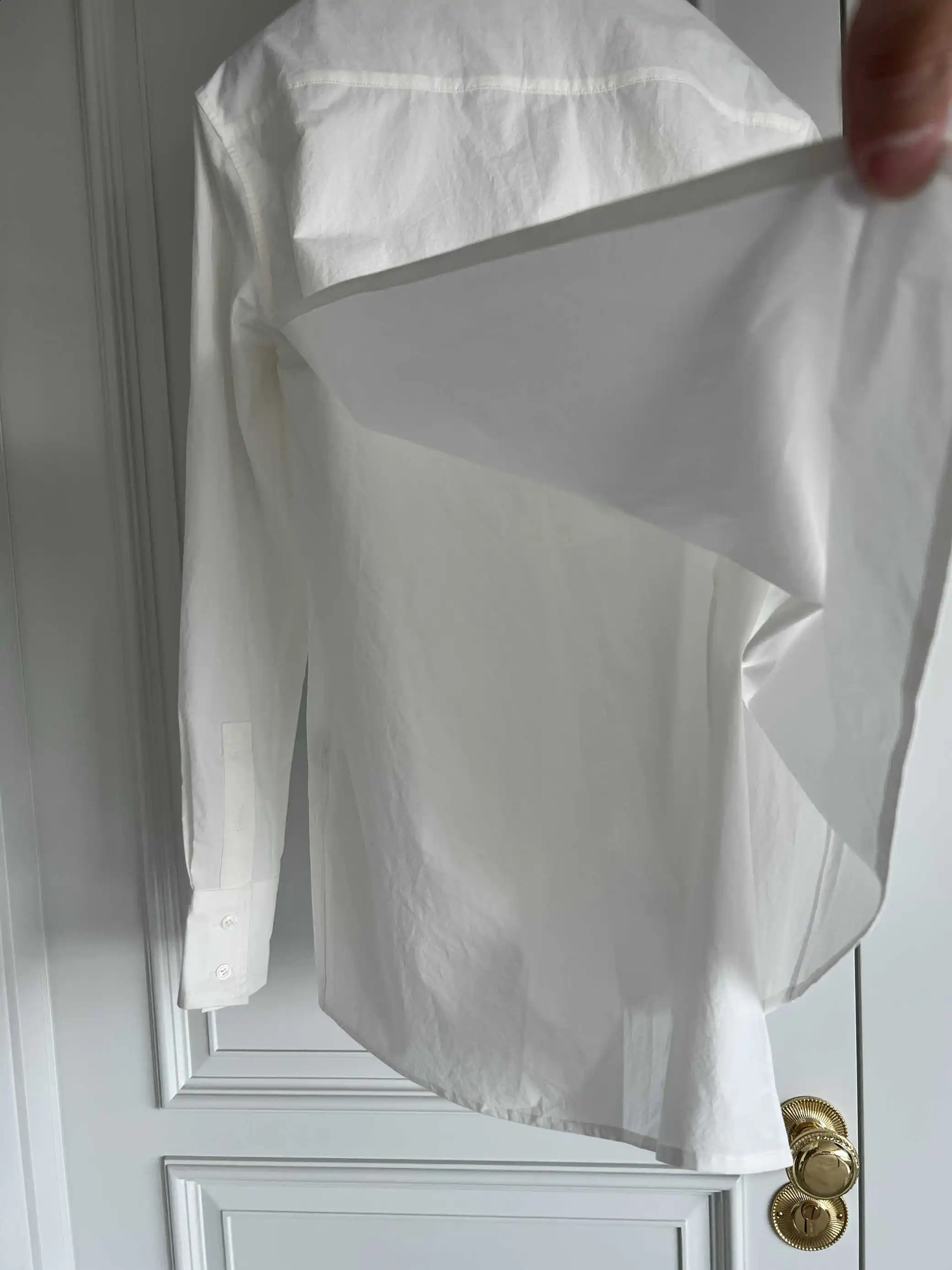 TOP-YAMAMOTO original n white pure cotton shirt for men 250822