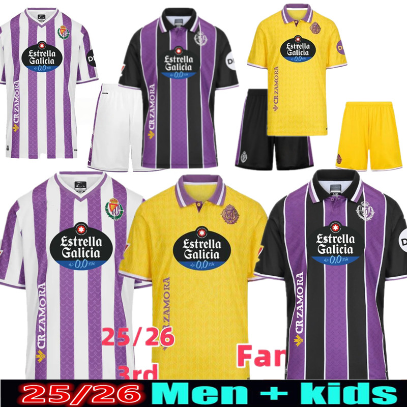 25 26 Real Valladolid Soccer Jerseys MORO KIKE PEREZ MARCOS ANDRE camisa de futebol I. SANCHEZ ANUAR Real Valladolid men kids football kits 2025 2026 FOOTBALL SHIRTS
