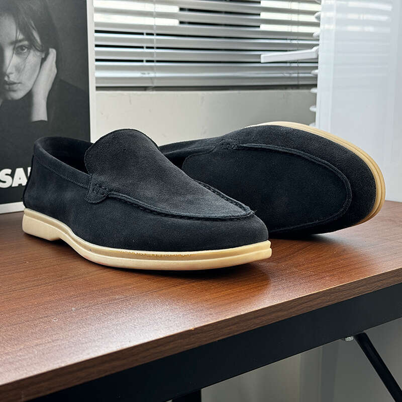 Summer Loafers British Style Business Casual Slip-On Leather Breathable Youth Formal Men's Shoes 8253-H