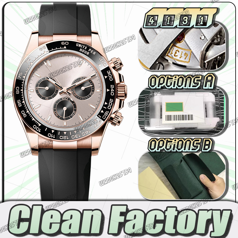 Mens Designer Watches Men Top Super Quality Clean Factory 40MM Cal.4131 Automatic Mechanical Watch 904L Stainless Steel Sapphire Waterproof 100M Send 