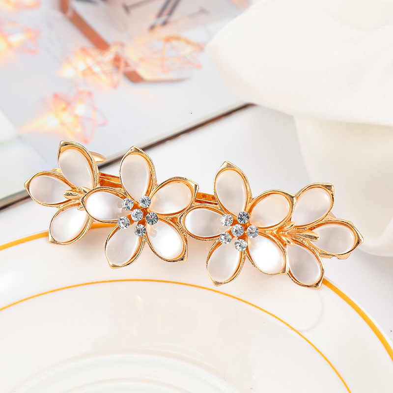 Pearl Back of Head Hairpin Bun Large Horizontal Women's Accessories Ponytail Clip Mom Hair Ornament SY-8068