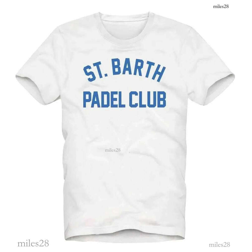 MC2 Saint Barth Padel Peripheral Pattern Printing Summer Luxury Brand Mens and Womens T-shirts Short Sleeves T250617