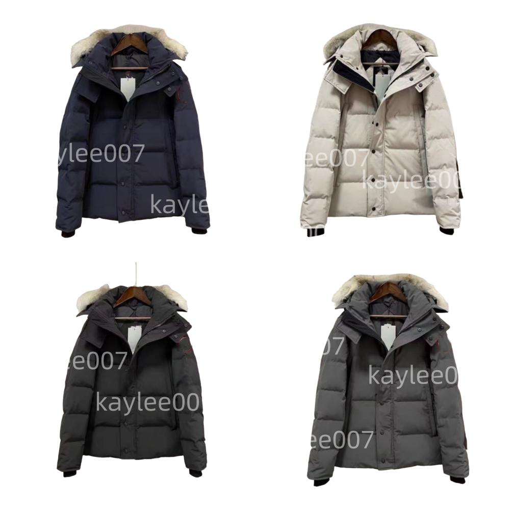 Designer winter puffer jacket mens down jacket men women parka Outerwear outdoor Wolf Fur Hooded black jackets womens parkas classic coat winterjacke coats 08