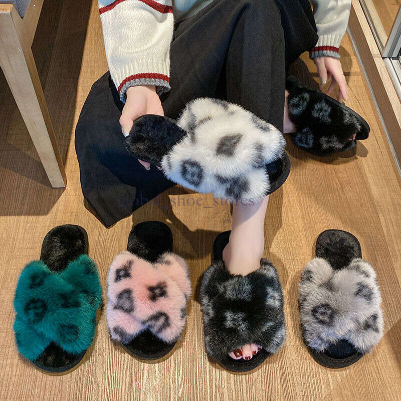 Fashionable Brand Cotton For Women Cute Non Slip Soft Sole Stylish High Value Furry Winter Slippers