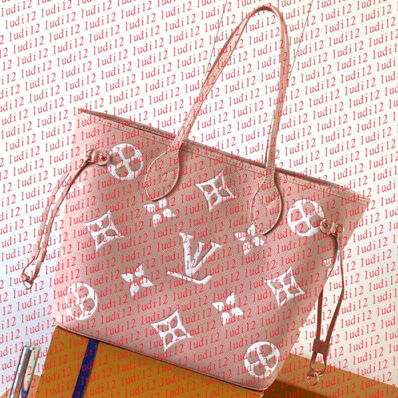 Multicolor Designer Nneverfull Handbag Womens Crossbody Shoulder High Capacity Shopping Bag Leather Fashion Tote Mirror Quality Composite Bag 10A