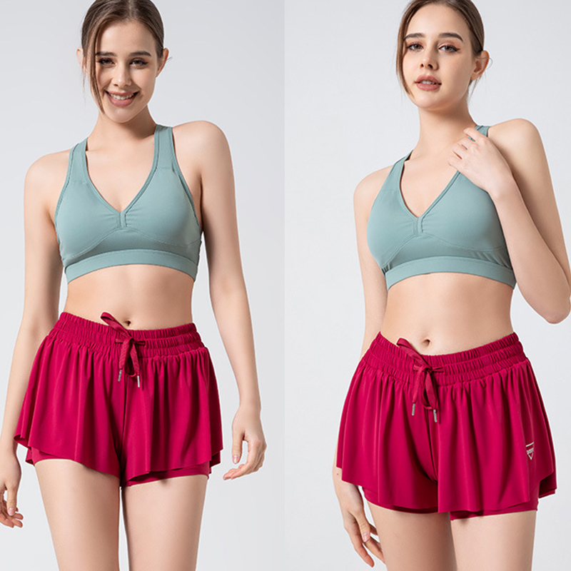 New Tennis Skort Golf Mini Skirt Pants Running Fitness Sports Yoga Wear Women Shorts Complete styles and good quality Factory direct sale