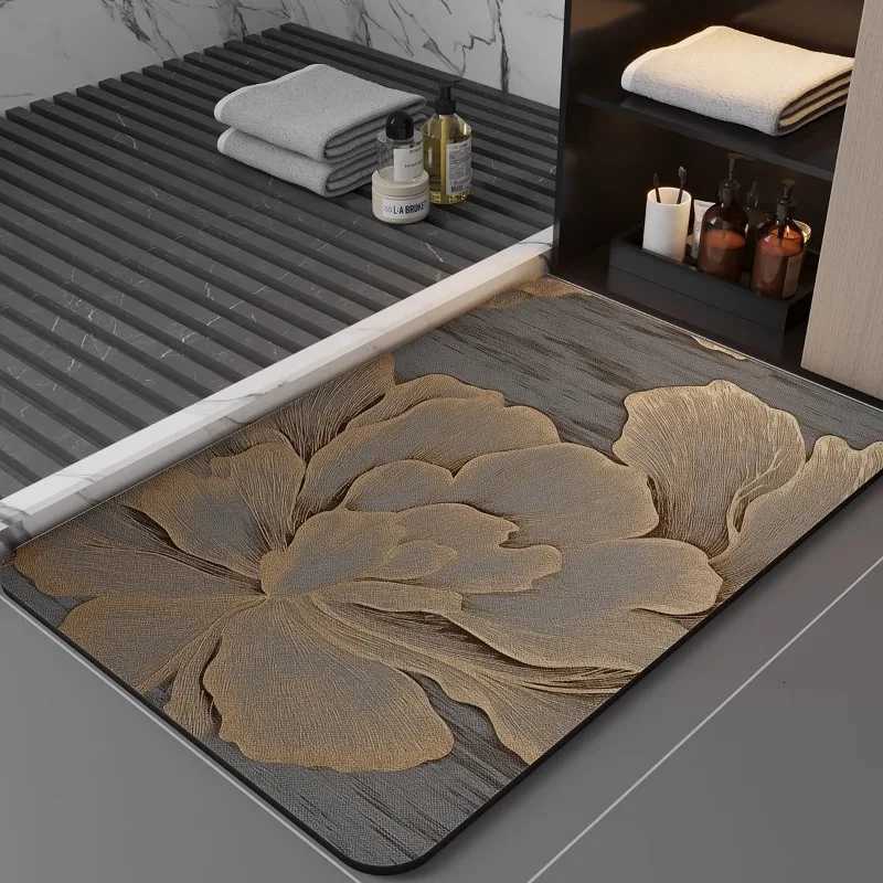 100% Designer Absorbent Mat Bathro Floor Mat Toilet Door Luxury Non-Slip Foot Mat Entry Door Mat Carpet G250822