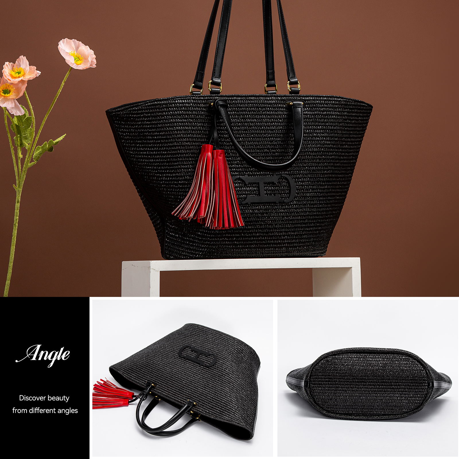 Sophisticated Woven Style Big Handbags Ideal for Everyday Use by Ladies