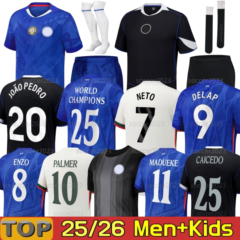 25 26 PALMER ENZO CAICEDO CFC Soccer Jerseys DELAP GITTENS SANCHO JOAO PEDRO NETO JAMES NKUNKU MADUEKE BADIASHILE MADUEKE 2025 chelsEasS fc Football Shirt Men Kids