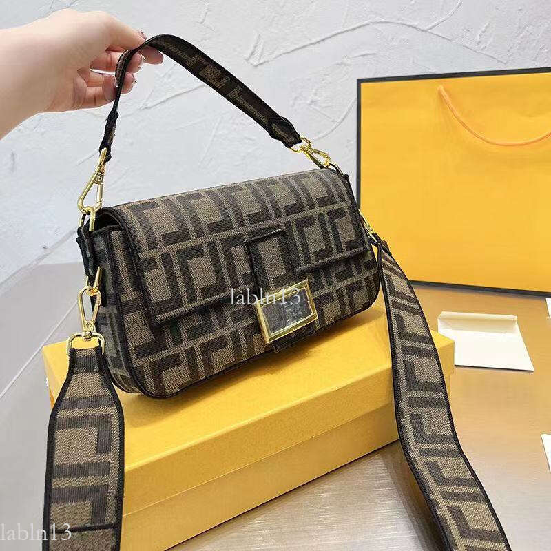 Designer baguette bag Fashion Women Crossbody baguette ff Bags Brand Vintage Shoulder Canvas Messenger Bag Underarm Handbag Purse Wallet2025 7fc