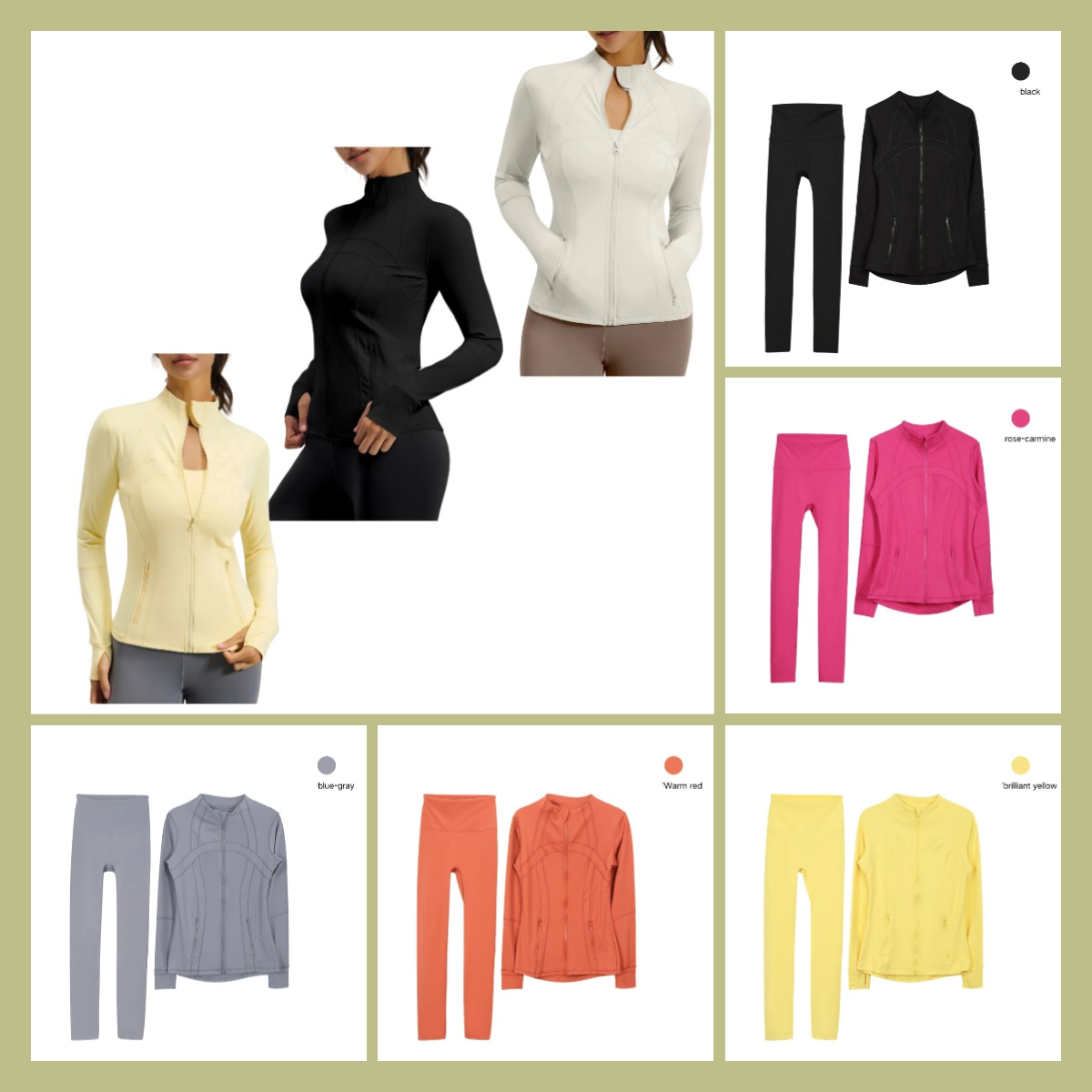 Designer Yoga Tracksuit For Women Fitness Running Stand Collar Slim Fit Sportswear Outdoor Sport Breathble High Quality Yoga Suit