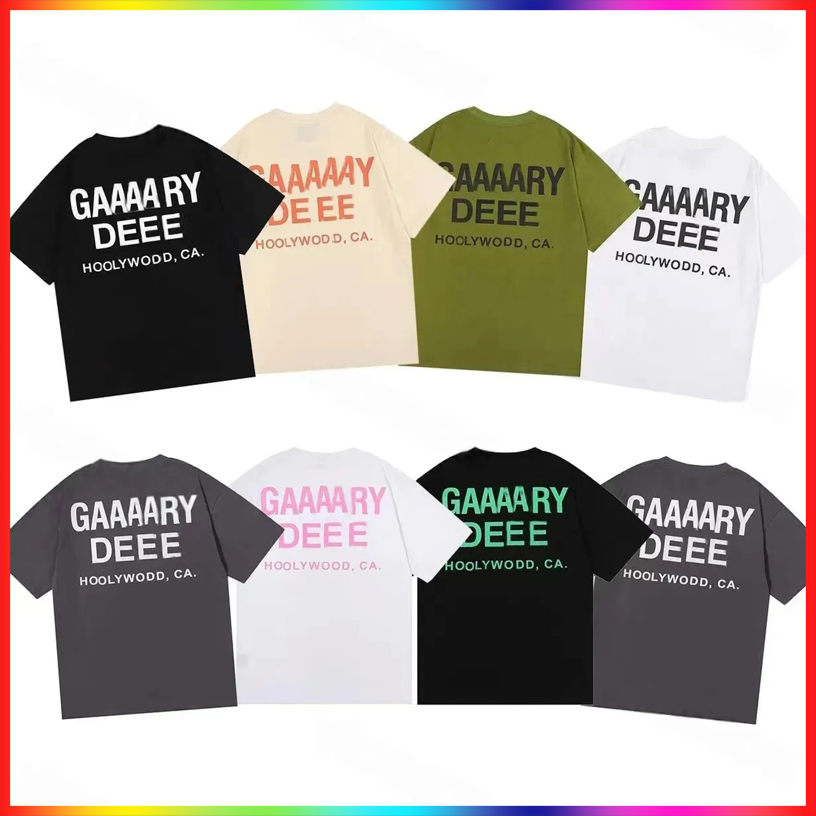 5A Men's T-shirt 2025 designer T-shirt top shirt women's T-shirt letter short sleeved round neck fashionable hip-hop pure cotton T-shirt