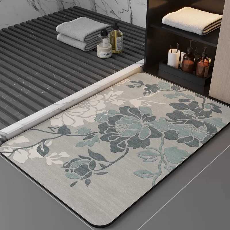 100% Designer Absorbent Mat Bathro Floor Mat Toilet Door Luxury Non-Slip Foot Mat Entry Door Mat Carpet G250822