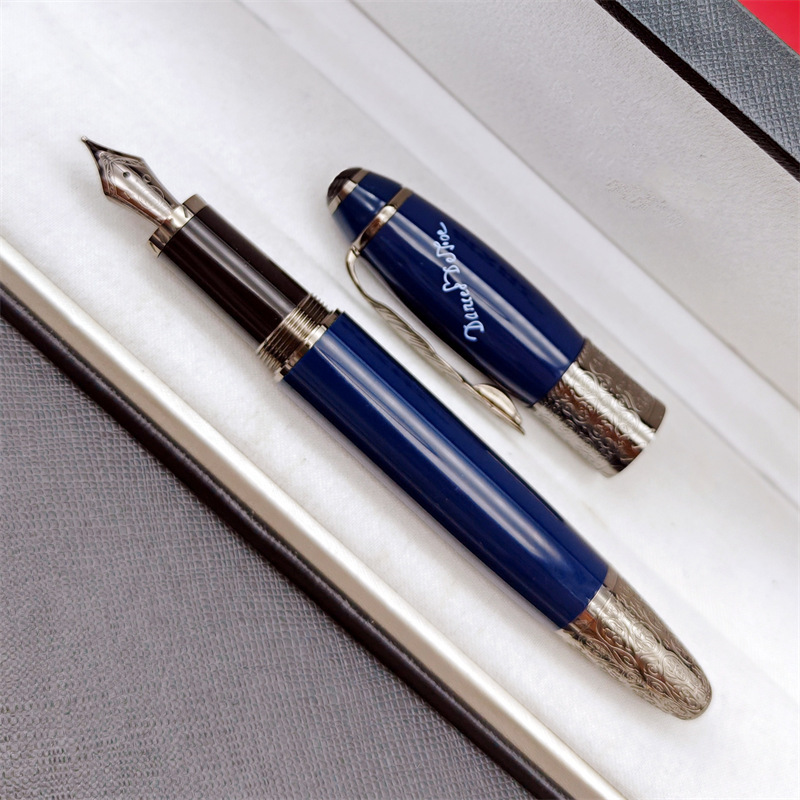 wholesale Daniel Defoe Monte Ballpoint/Rollerbll/Fountain Pens Maple Leaf Clip Design Writing Office Stationery As Gift Pen With Serial Number