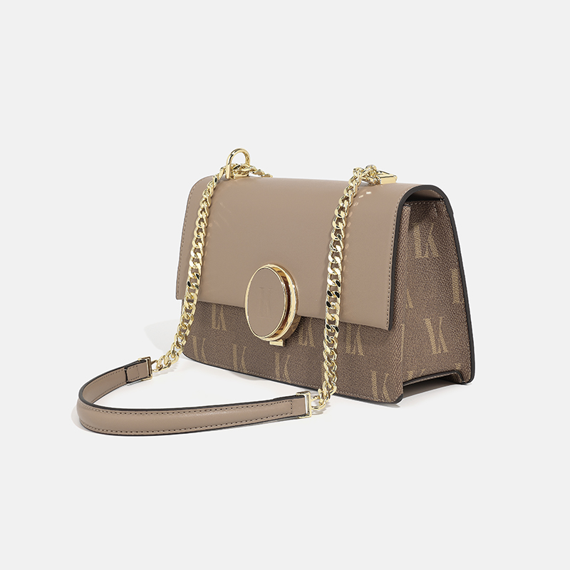 LORDLY KNACK designer bag light luxury genuine leather casual tote bag high-quality vintage cross body bag for woman khaki