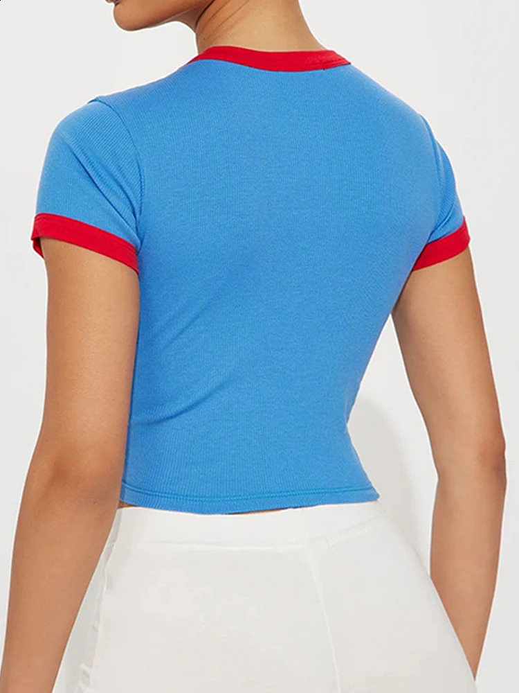 Aesthetic Puerto Rico Flag Full Letter Printed T-shirt Color Comparison Fashion Retro Short Sleeve Summer Y2K Clothing 250822