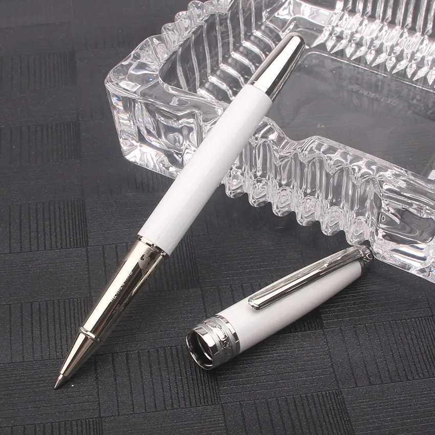 Unique Metal Resin MSK 163 Ballpoint Pen Rollerball Fountain Pen Ceramic White NOVEL Writing Gift Stationery D250822