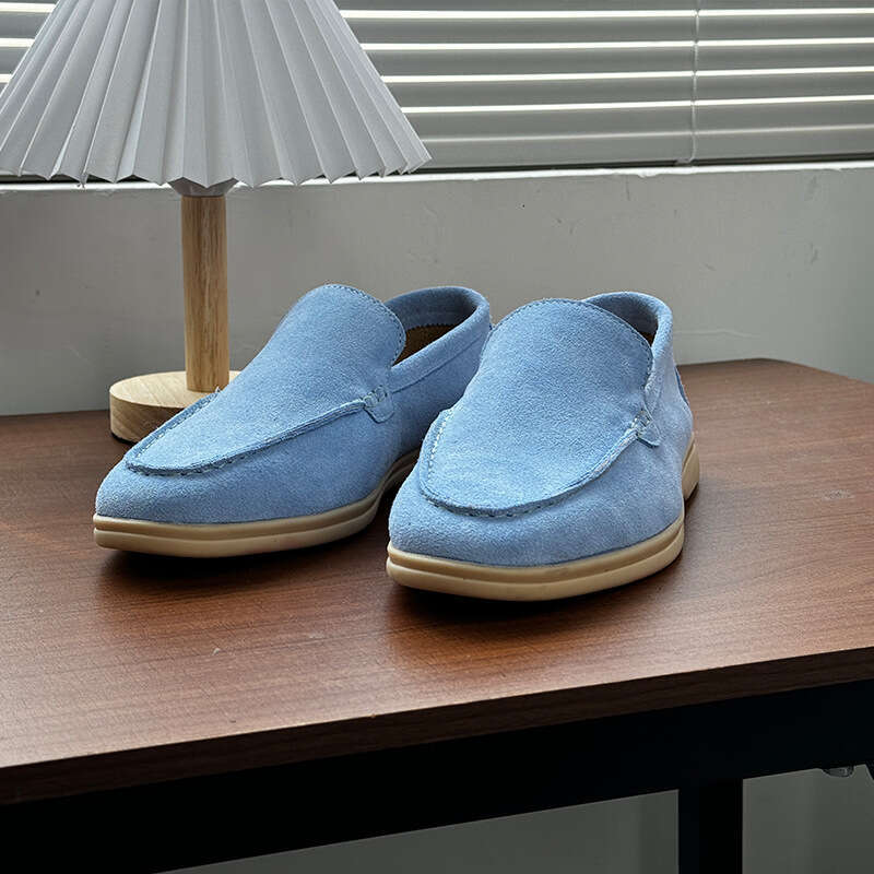 Summer Loafers British Style Business Casual Slip-On Leather Breathable Youth Formal Men's Shoes 8253-H