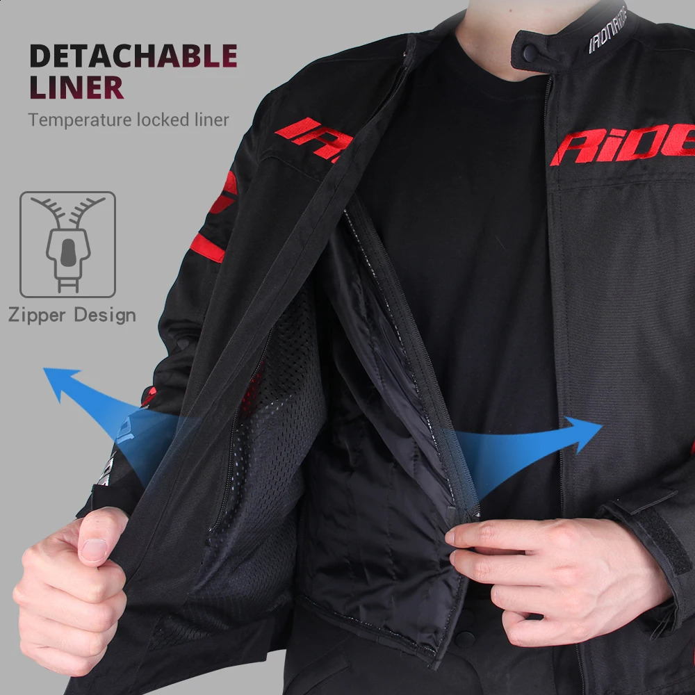 Waterproof Motorcycle Jacket Pants Suit Summer Winter Body Armor Protective Gear Motocross Moto Protection Equipment 250822