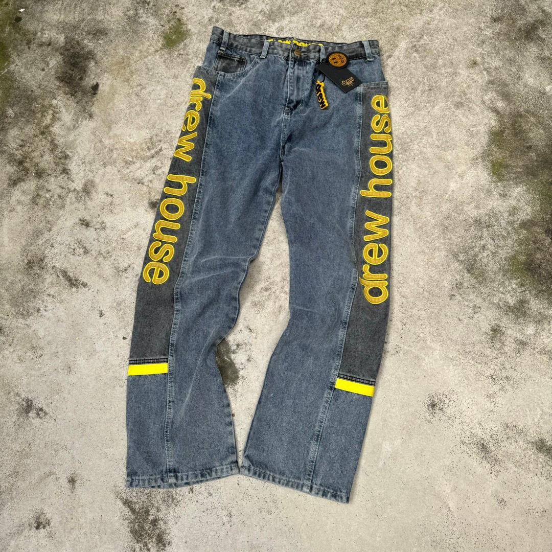 DREW HOUSE Design Jeans for Men and Women Casual Pants
