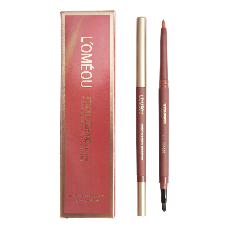 Smooth matte contour lipliner waterproof durable fadeless non stick cup liquid lipstick pencil lipstick cosmetics 240711
