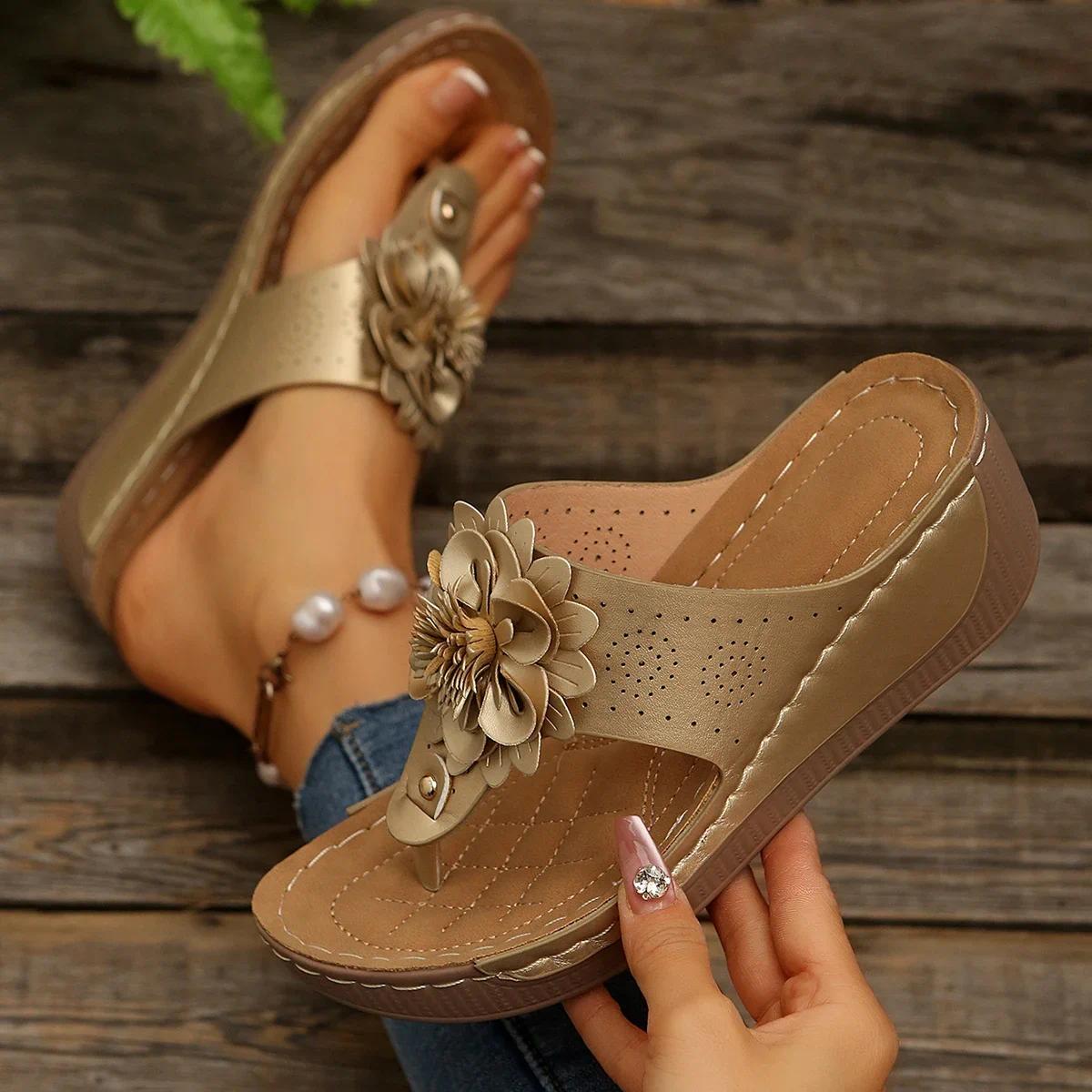 Women Slippers Sexy Breathable Slippers Non Slip Lightweight Shoes for Women Slip on Wedge Footwear Beach Sandals Slides Women
