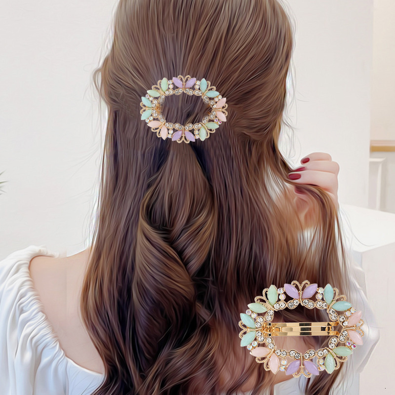 Korean Back of Head Elegant Bun Horizontal Women's Accessories, Hairpin, Ponytail Clip, Mom's Spring Hair Ornament SY-8027