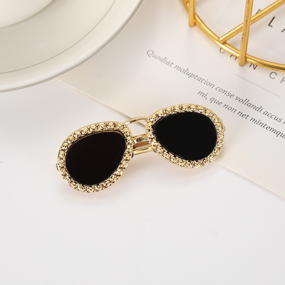 New Creative Sunglasses Simple and Exquisite Accessory Hairpin High-end Elegant Bangs Side Clip Hair Ornament SY-8142
