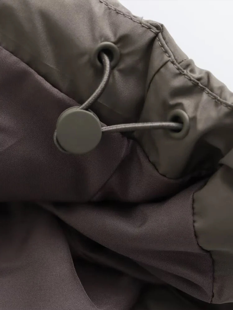 European and American style womens clothing cotton short hooded thick jacket coat 250911