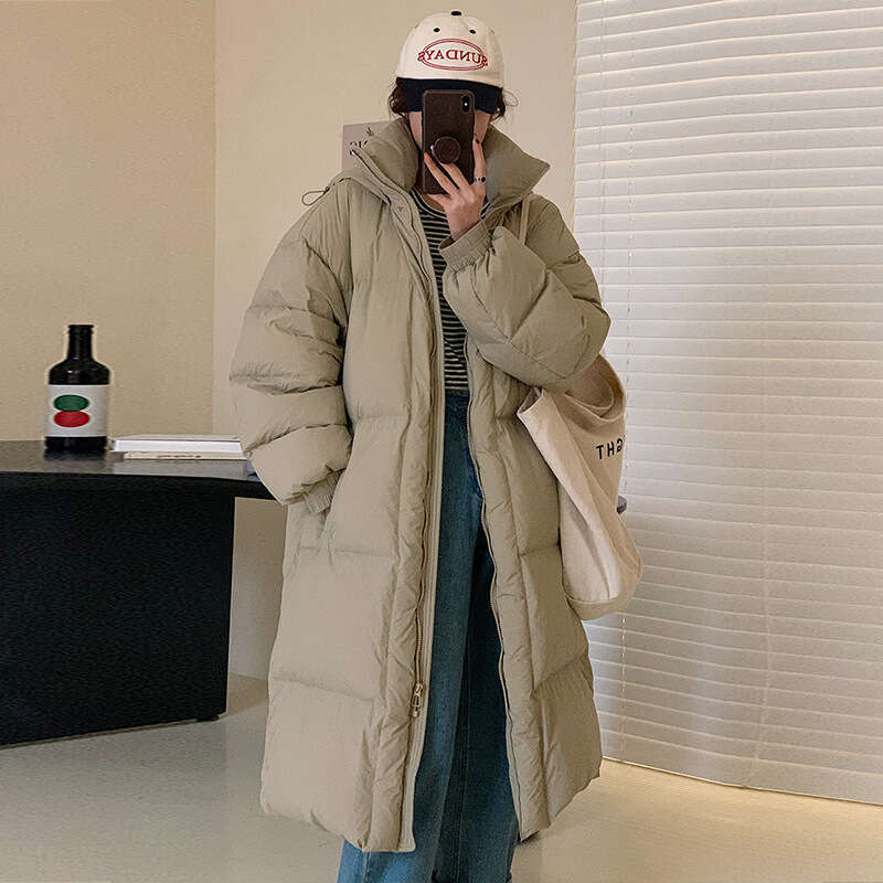 Mid-Length Women High-End Duck 2024 Winter New Korean Style Women's Down Jacket HD