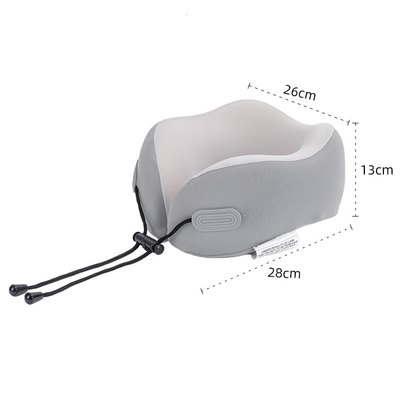 Ice Silk Memory Foam Travel Airplane Sleeping Cervical Neck Pillow Portable