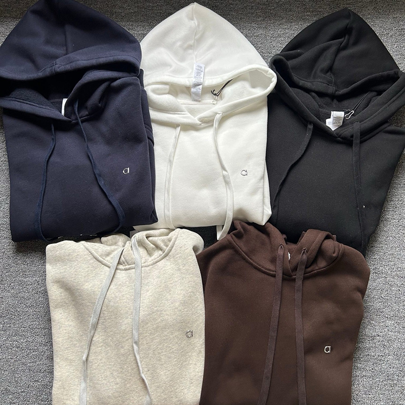 Yoga Hoodies Crew Neck Pullover Outfit Warm Sweatshirts Silver On Chest Loose Sweatwear Unisex Casual Top Fashion Outwear Jackets S-XXXL