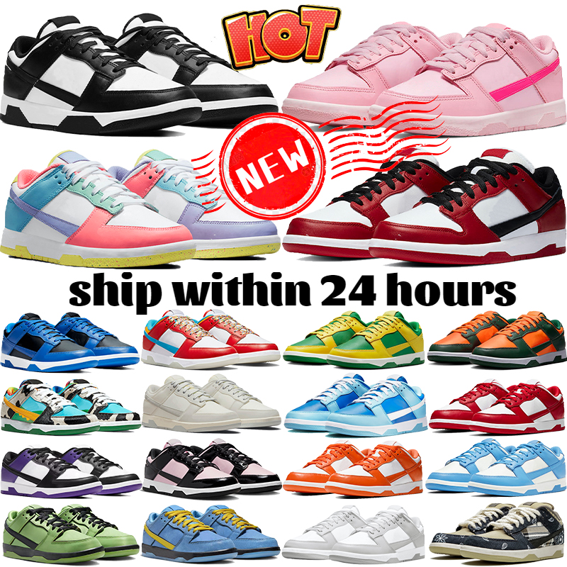 Mens Running Shoes Platform men casual Sneaker Luxury low designer sneakers white black Triple Pink Grey Chicago women trainer fashion outdoor sports Trainer slide