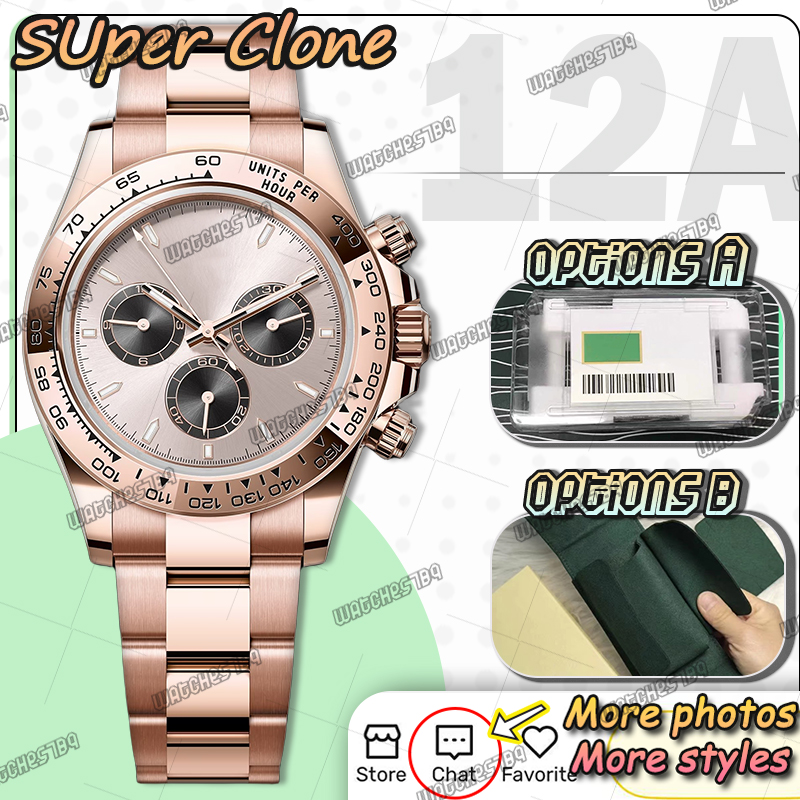 Mens Designer Watches Men Top Super Quality Clean Factory 40MM Cal.4131 Automatic Mechanical Watch 904L Stainless Steel Sapphire Waterproof 100M Send 