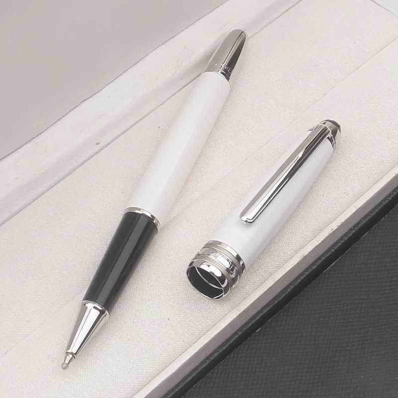 Unique Metal Resin MSK 163 Ballpoint Pen Rollerball Fountain Pen Ceramic White NOVEL Writing Gift Stationery D250822