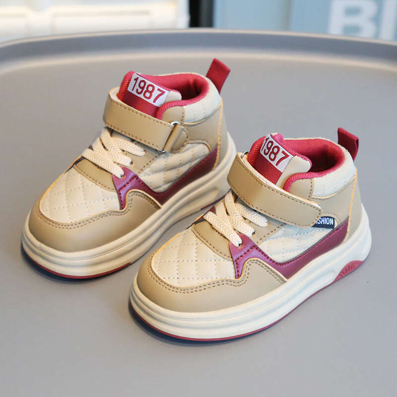 Childrens Sports 2025 Spring Autumn Boys Casual Sneakers High-top Lightweight Girls Bread Soft Sole Baby Shoes C260130