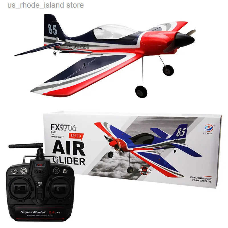 FX9706 RC Plane 580MM Fixed Wing Glider 5 CH 3D/6G Remote Control Aircraft 2.4G Brushless Motor Fighter Model Toys for Children L250822