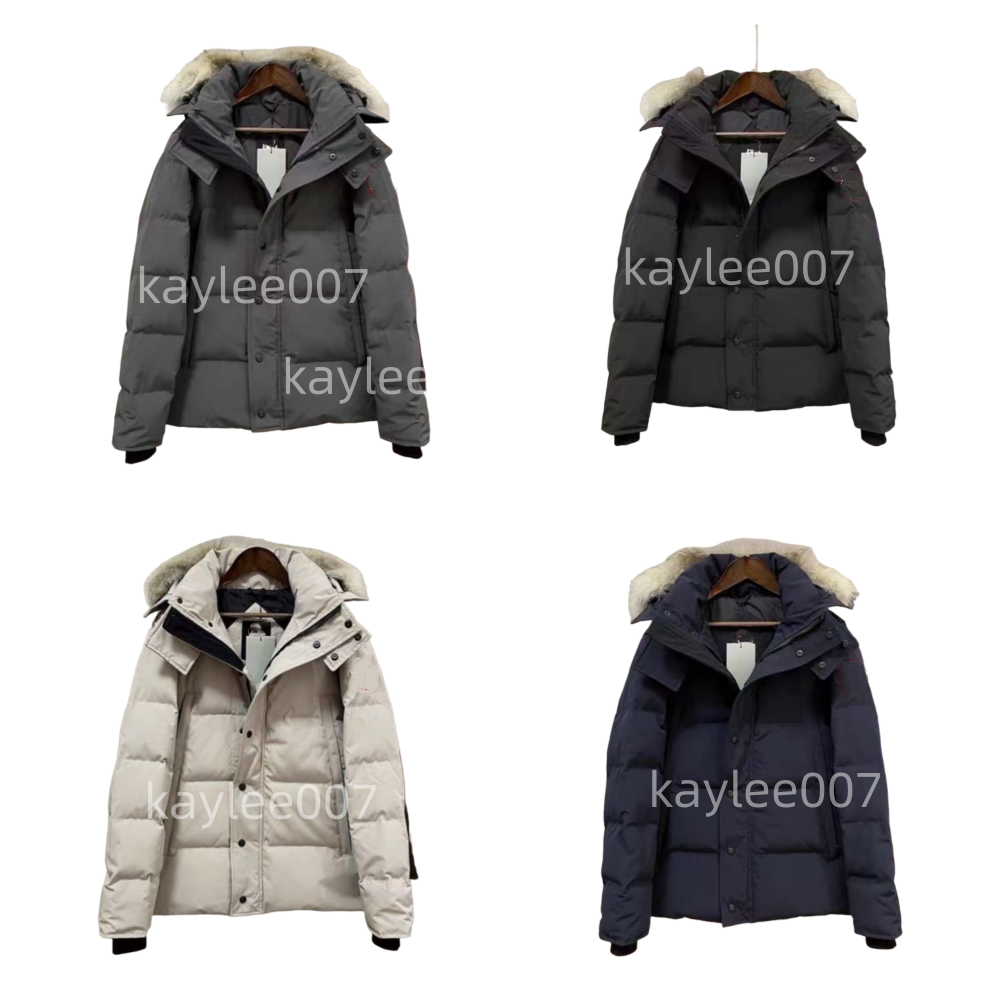Designer winter puffer jacket mens down jacket men women parka Outerwear outdoor Wolf Fur Hooded black jackets womens parkas classic coat winterjacke coats 01