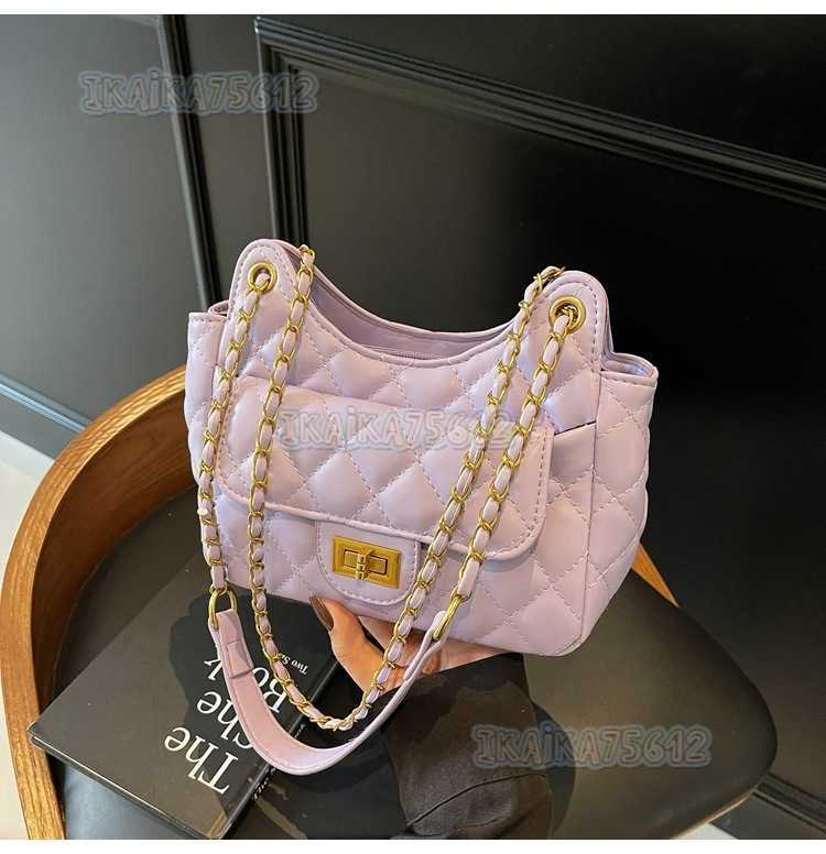Classic Style Fashion Chain Handbag Embroidery Quilted Shoulder Bag for Women Trendy Crossbody Bag H250822
